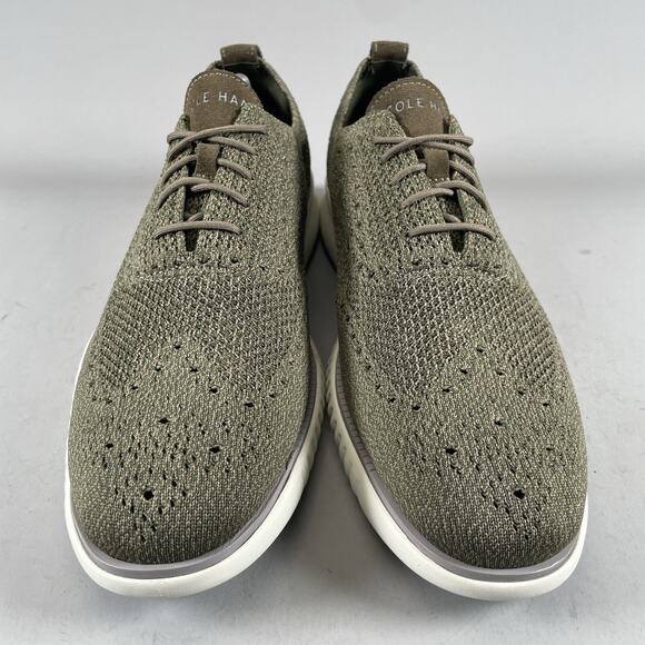 Cole Haan Zerogrand Stitchlite Men’s 11 M Green Wingtip Oxford Casual Dress Shoe - Picture 2 of 9